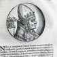 1592 LIVES of POPES ILLUSTRATED w/ 240 WOODCUTS antique 16th CENTURY