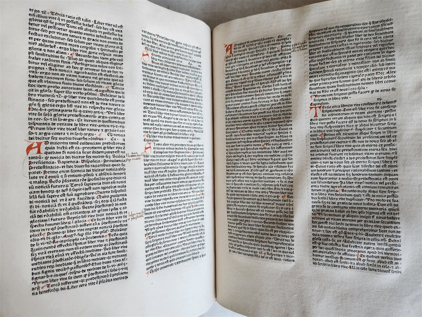 1470s INCUNABULA AMAZING 3 VOLUMES FOLIO SET antique INCUNABLE Pantheologia