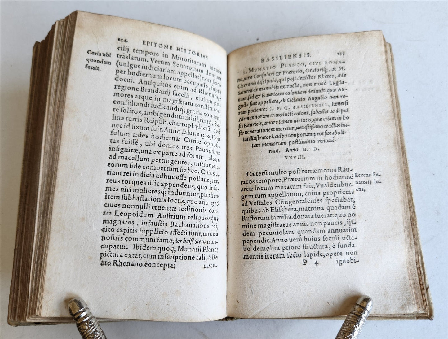 1577 HISTORY of BASEL SWITZERLAND antique Epitome historiae Basiliensis VELLUM