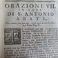 1773 ORAZIONI SACRE CAPPUCCINO BERNARDO MARIA GIACCO antique 2 vellum volumes