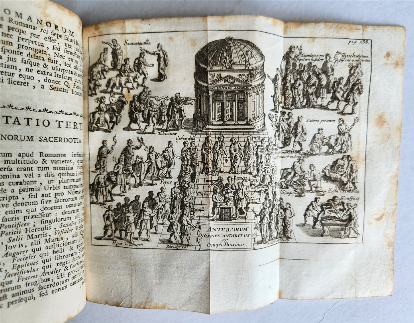 1759 ROMANA REPUBLICA Militari & Civili ROMANORUM antique VELLUM ILLUSTRATED
