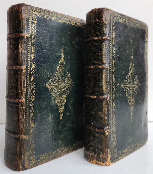 1775 BIBLE in ENGLISH 2 VOLUMES OLD & NEW TESTAMENT antique