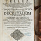1690 PIGSKIN BOUND 4 FOLIO LAW BOOKS antique by D. D. Emanuelis Gonzalez Tellez
