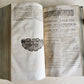 1748 CANON LAW by ESPENIUS antique BLIND-STAMPED PIGSKIN FOLIO