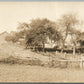 VILLAGE STREET SCENE ANTIQUE REAL PHOTO POSTCARD RPPC
