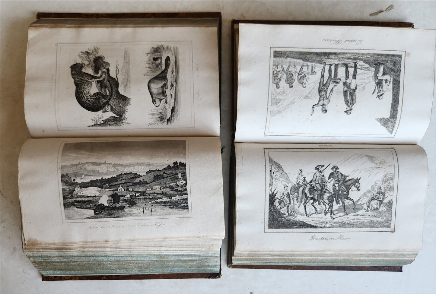 1838 ILLUSTRATED HISTORY of NORTH AMERICA Brazil Columbia & Gyana antique