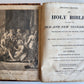 1820s BIBLE in ENGLISH antique AMERICANA Philadelphia ILLUSTRATED