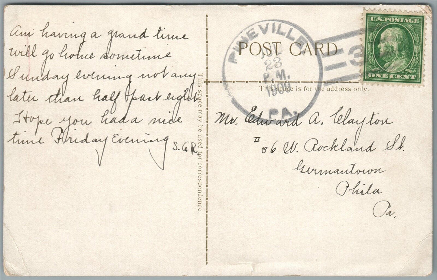 WYCOMBE PA BUCKS CO. VIEWS ARNOLD BROTHERS TROLLEY BRIDGE ANTIQUE POSTCARD #64