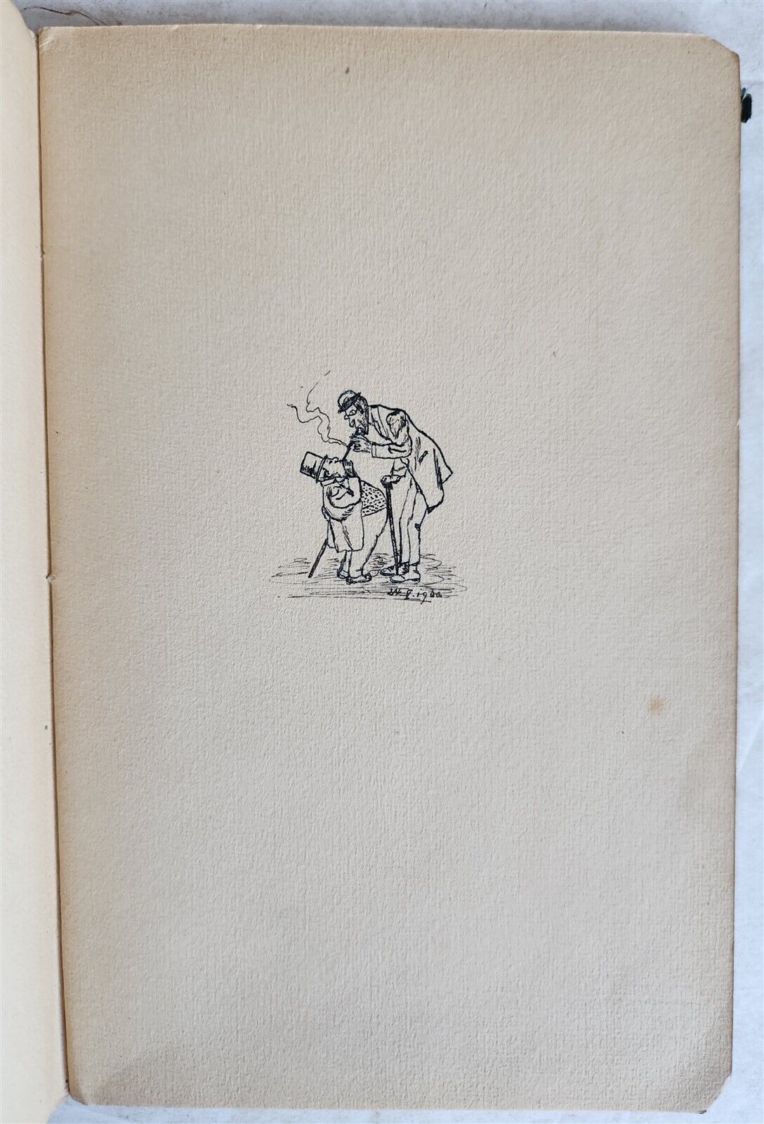 1900s ARTISTS LITTLE ALBUM - MANUSCRIPT DRAWINGS antique ILLUSTRATED