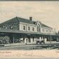 LANSDALE PA RAILROAD STATION RAILWAY DEPOT ANTIQUE POSTCARD