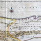 1640 ASTURIAS SPAIN MAP by WILLEM BLAEU antique AUTHENTIC hand colored