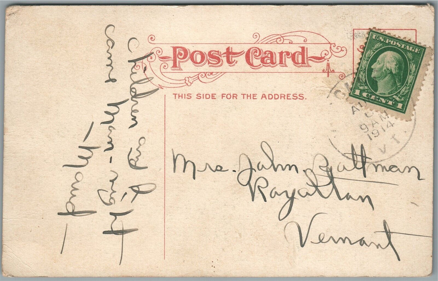 BELLEVILLE IL SO. CHARLES STREET ANTIQUE POSTCARD