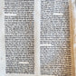 TORAH SCROLL FRAGMENT MANUSCRIPT on VELLUM antique BIBLE EXODUS