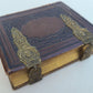 19th century AMERICAN PHOTO ALBUM w/ WASHINGTON PORTRAIT CLASPS antique RARE