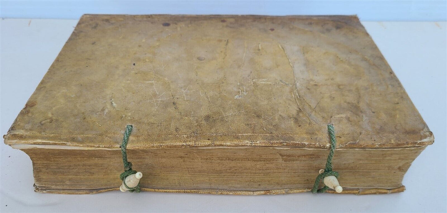 1584 GREEK & HEBREW BIBLE PLANTIN NEW & OLD TESTAMENT antique RARE FOLIO BIBLIA