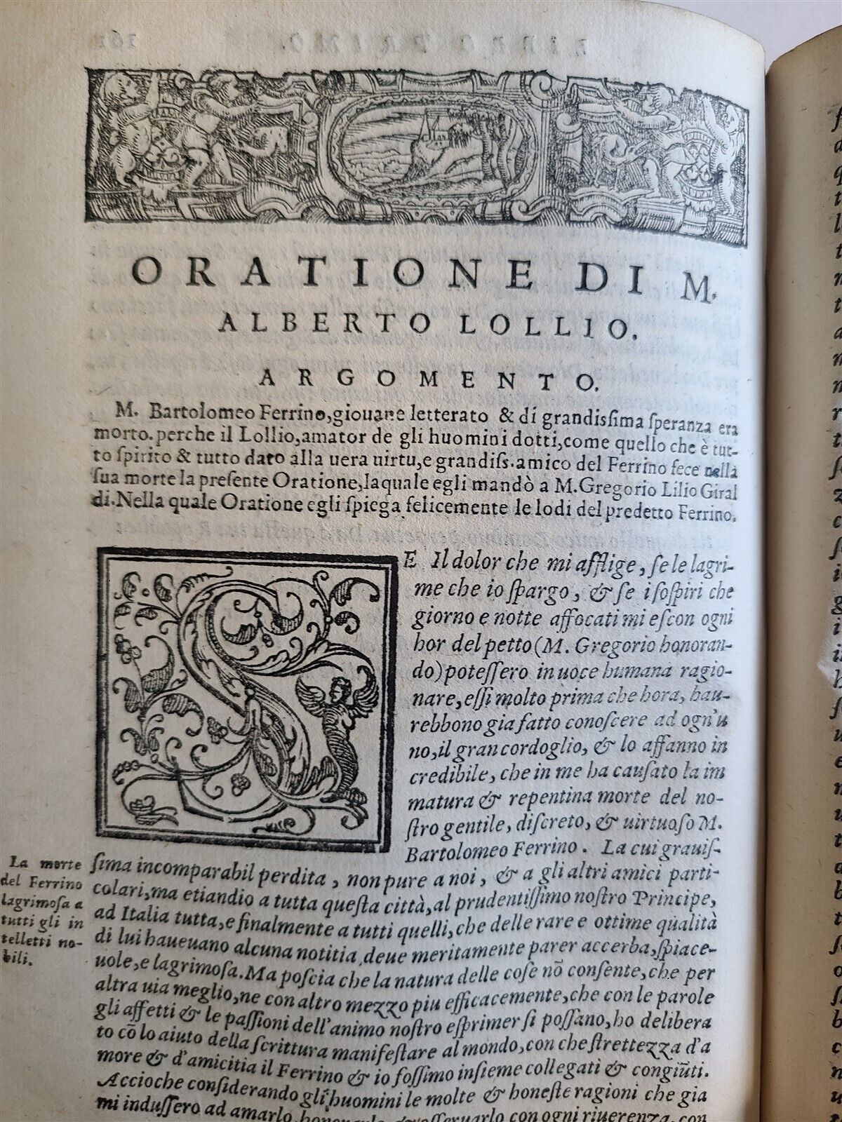 1569 ORATIONS by MANY ILLUSTRIOUS MEN - FRANCESCO SANSOVINO antique VELLUM