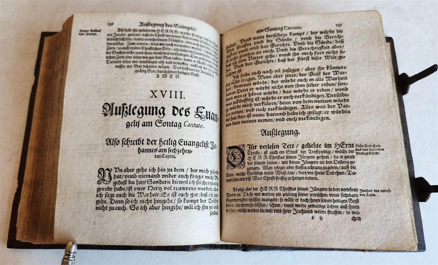 1598-1600 BIBLE COMMENTARY in GERMAN by Lucas Osiander antique