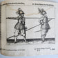 1664 ILLUSTRATED MILITARY WORK on TECHNIQUES for HANDLING MUSKET & PIKE antique