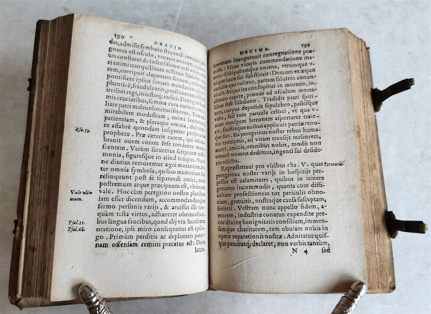 1561 THEOLOGY by FLORIAN TREFLER antique PIGSKIN BINDING 16th CENTURY