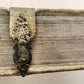 1737 BIBLE in LATIN & GERMAN antique PIGSKIN BOUND FOLIO