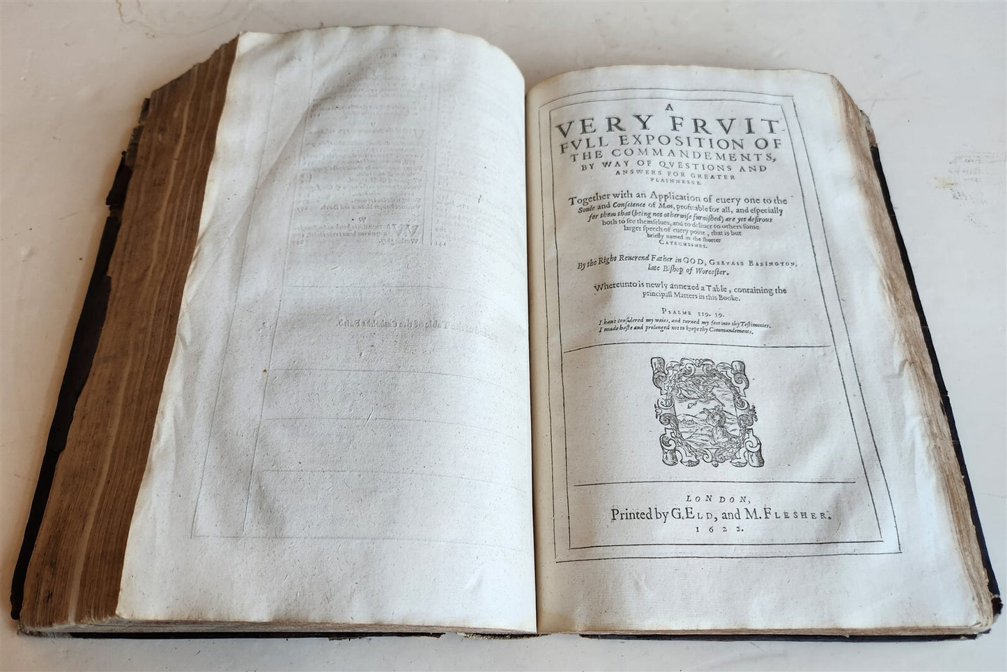 1622 THE WORKES of the RIGHT REVEREND FATHER in GOD BABINGTON antique in ENGLISH