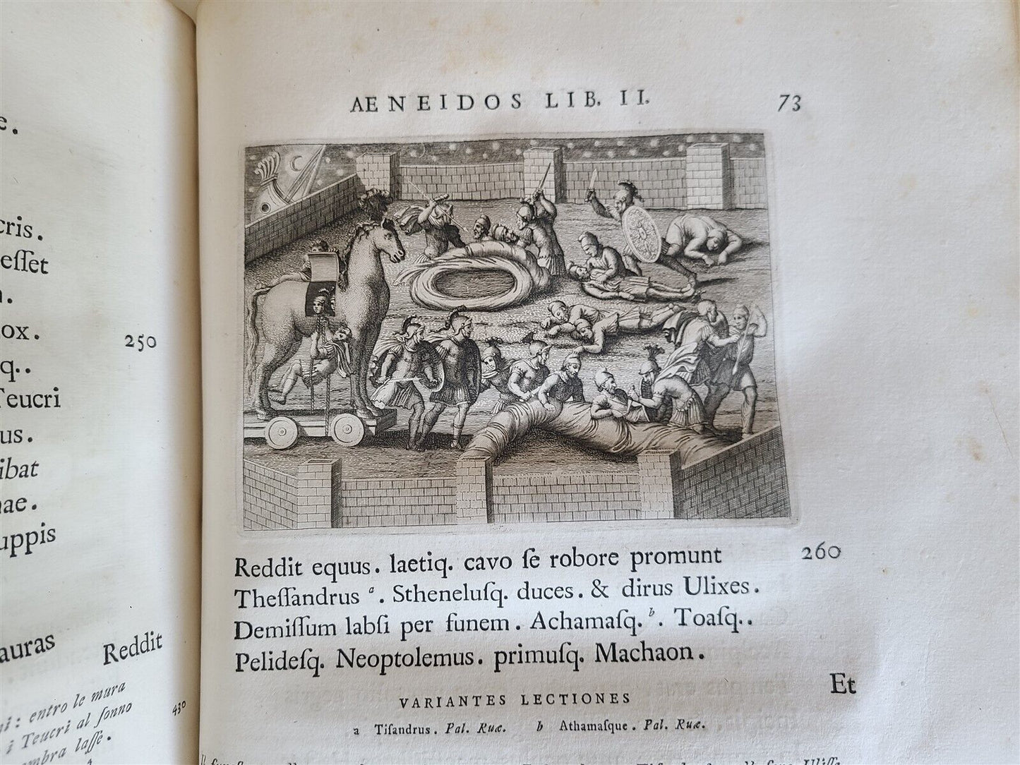 1764 VIRGIL ROMAN POETRY ILLUSTRATED 2 FOLIOS antique Bucolica Georgica antique