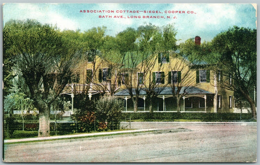 LONG BRANCH NJ SIEGEL COOPER CO ASSOCIATION COTTAGE BATH AVE. ANTIQUE POSTCARD