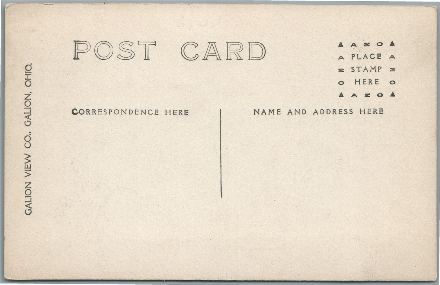 GALION OH GENERAL VIEW ANTIQUE REAL PHOTO POSTCARD RPPC