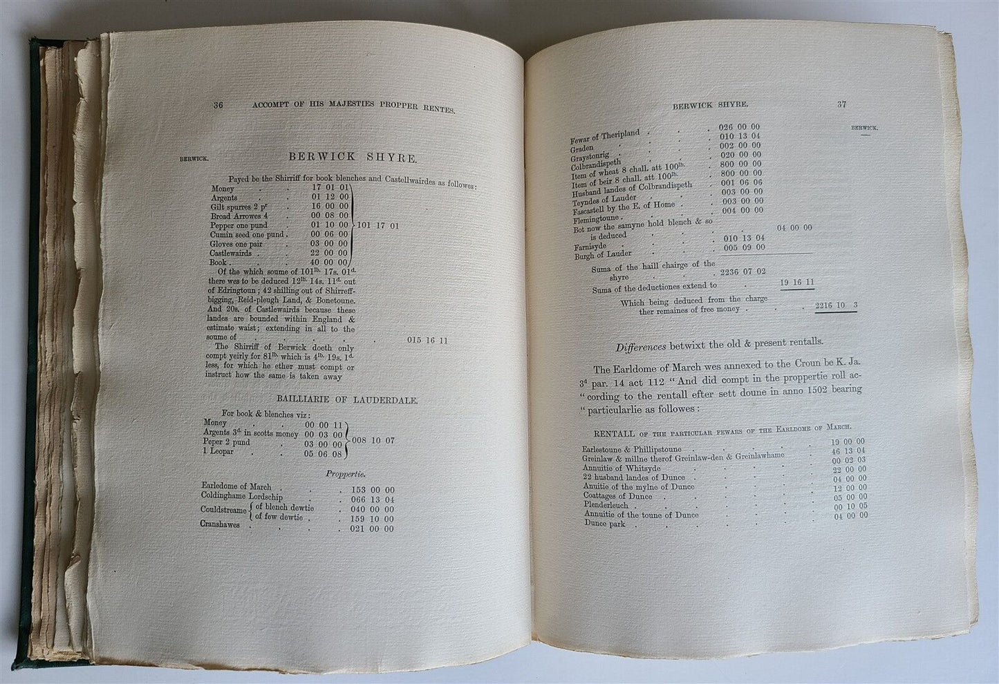 1897 REVENUE of the SCOTTISH CROWN, 1681 by SIR WILLIAM PURVES antique LTD ED.