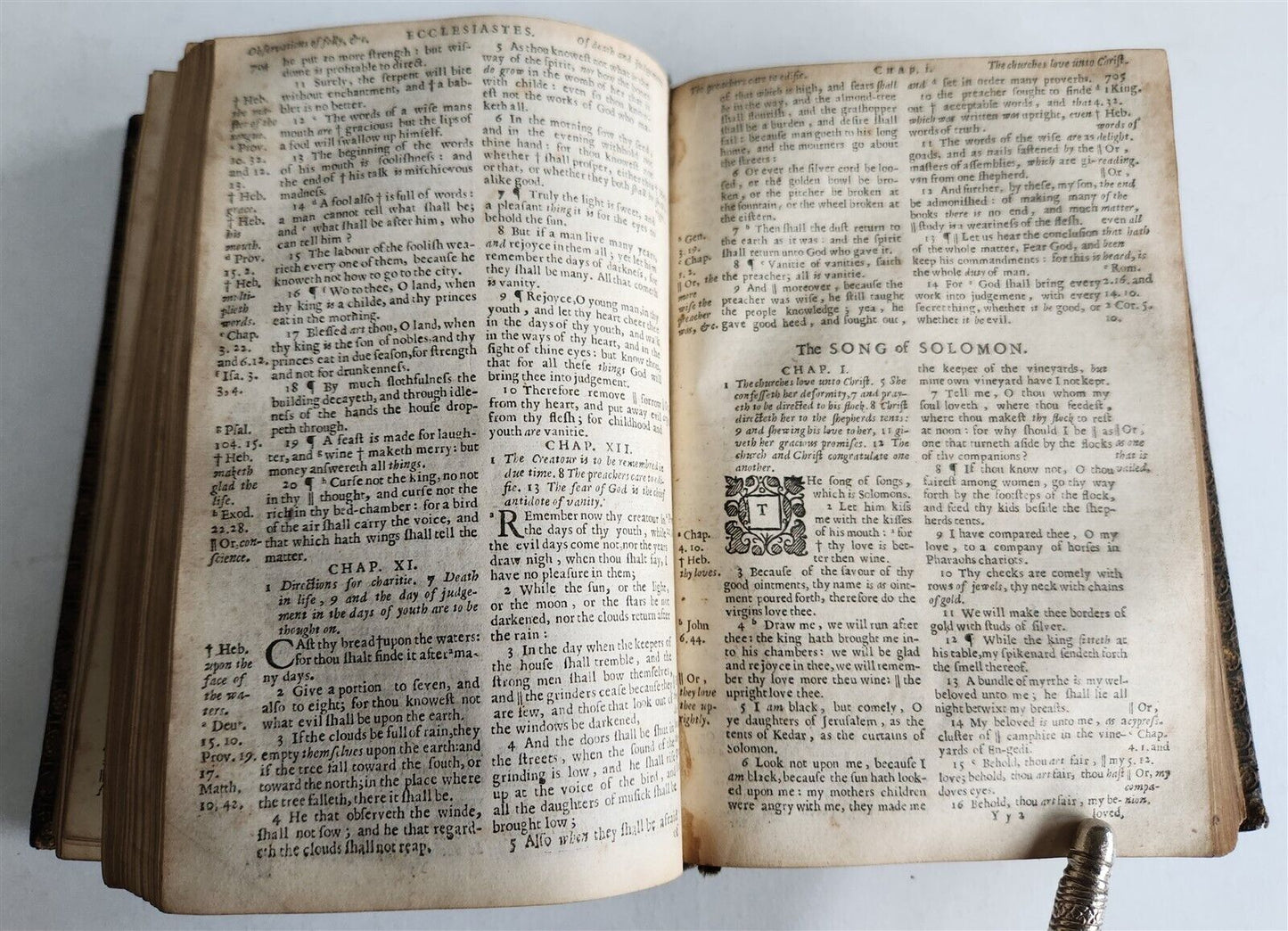 1661 BIBLE in ENGLISH OLD & NEW TESTAMENT antique KING JAMES VERSION