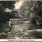 STEVENS POINT WI FISHING ANTIQUE REAL PHOTO POSTCARD RPPC