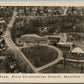 STAMFORD CT AIR VIEW VINTAGE REAL PHOTO POSTCARD RPPC
