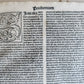 1521 POST-INCUNABULA COMMENTARY of PSALMS by Ludolph of Saxony antique VELLUM