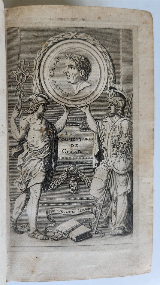 1670 IULIUS CAESAR antique ILLUSTRATED Les Commentaires de Cesar