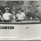 WISCONSIN BOAT RIDE w/ INDIAN CHIEF VINTAGE REAL PHOTO POSTCARD RPPC