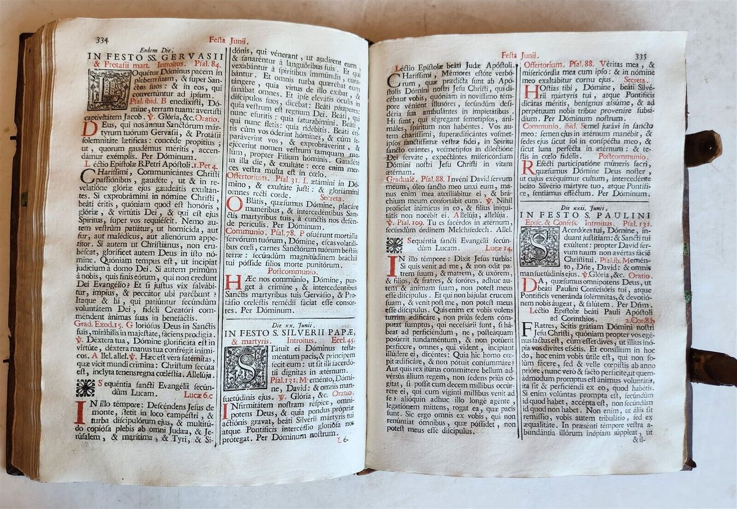 1757 MISSALE ROMANUM antique FOLIO