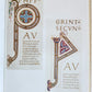 1943 ART ALBUM ANTIQUE BOOKS INITIALS ILLUSTRATED in GERMAN