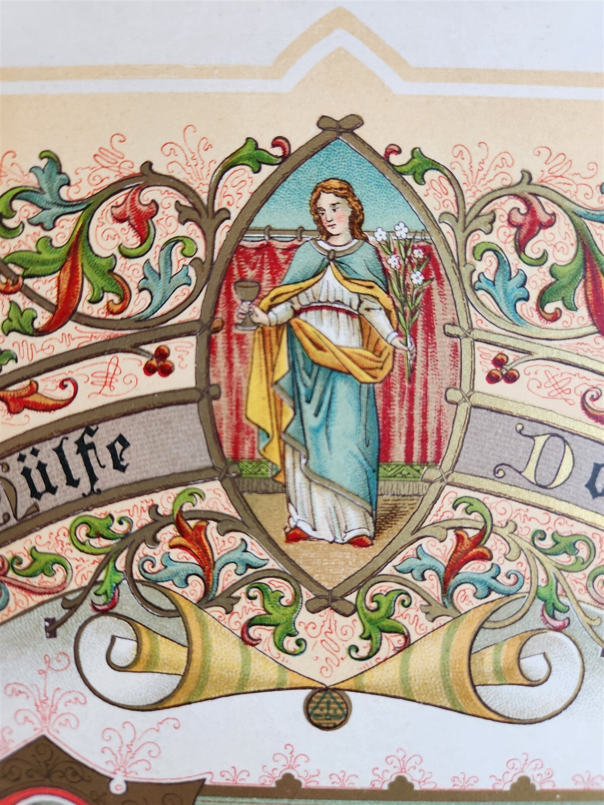 1908 LARGE GERMAN DIPLOMA size 19.5 by 25.5" antique