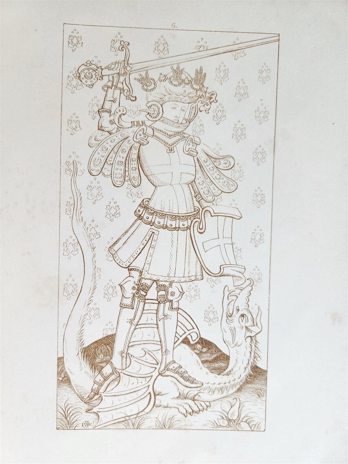 1867 ILLUSTRATIONS of the ROOD SCREEN in RANWORTH antique ILLUSTRATED FOLIO