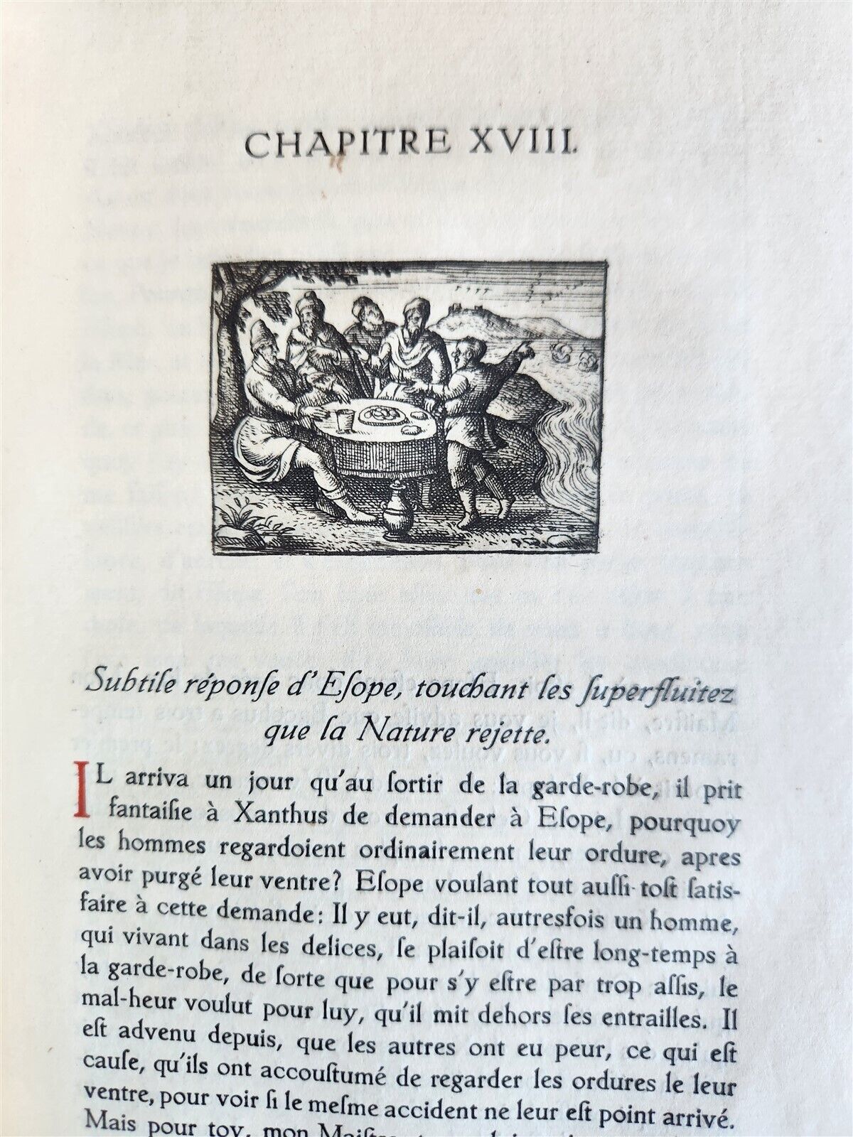 1920 AESOP'S FABLES antique Les Fables d'Esope Phrygien ILLUSTRATED 1669 reprint