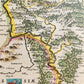 1640 MAP of GERMANY BRAUNSCHWEIG by WILLEM BLAEU antique AUTHENTIC hand colored