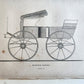 1837 ENGLISH PLEASURE CARRIAGES by William Bridges Adams antique ILLUSTRATED