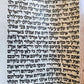 TORAH SCROLL FRAGMENT MANUSCRIPT on VELLUM antique BIBLE GENESIS 42:28 - 44:2