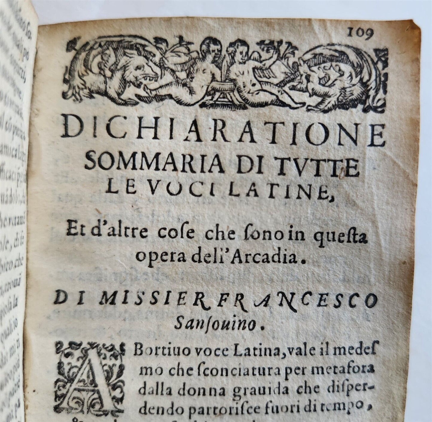 1586 IMPORTANT ITALIAN RENAISSANCE WORKS antique VELLUM Bembo Sansoiuno Ariosto
