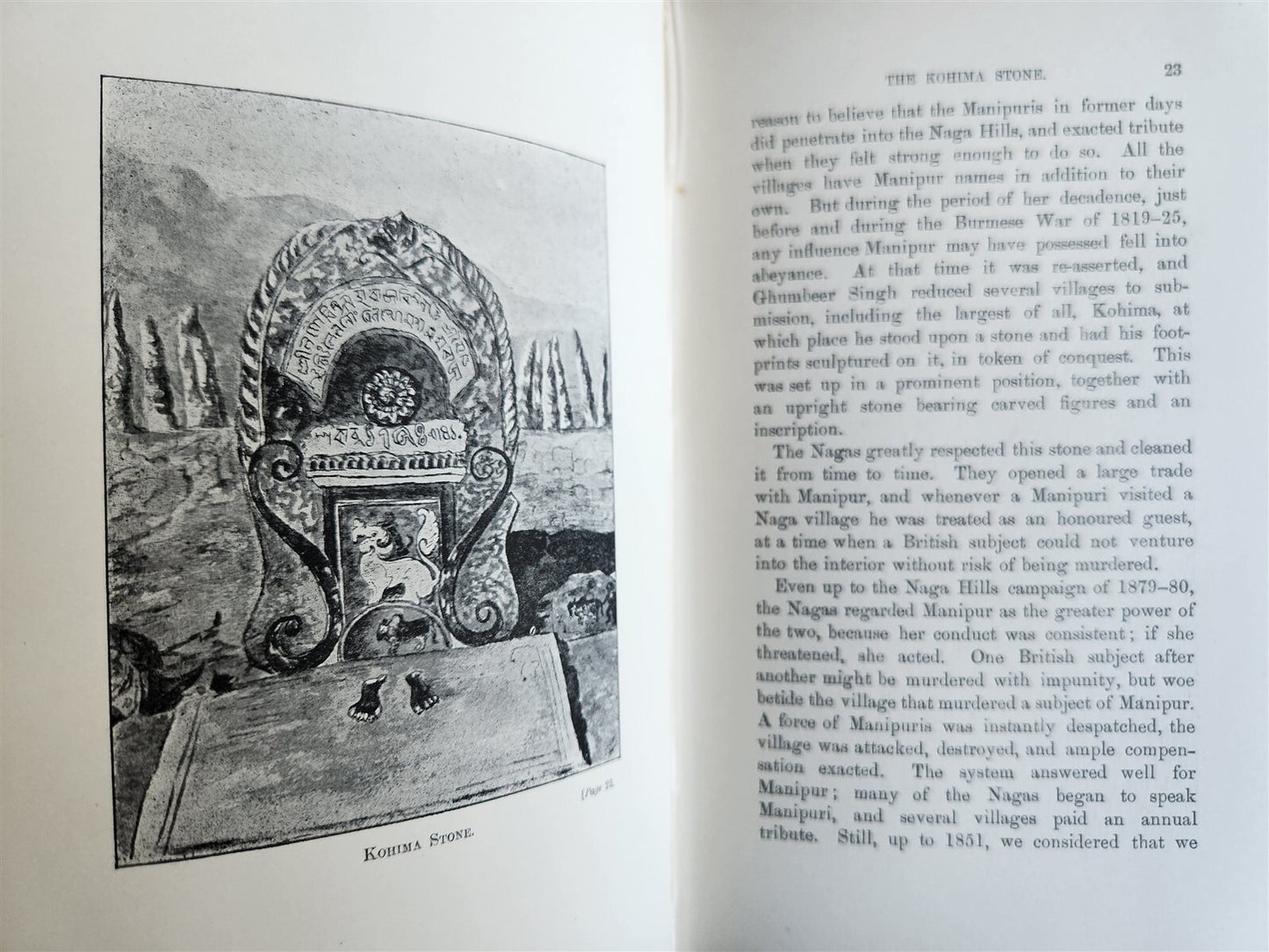 1895 M EXPERIENCES in MANIPUR & NAGA HILLS by J. JOHNSTONE antique ILLUSTRATED