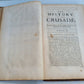 1685 HISTORY OF THE CRUSADE by Louis Maimbourg antique 1st ENGLISH EDITION