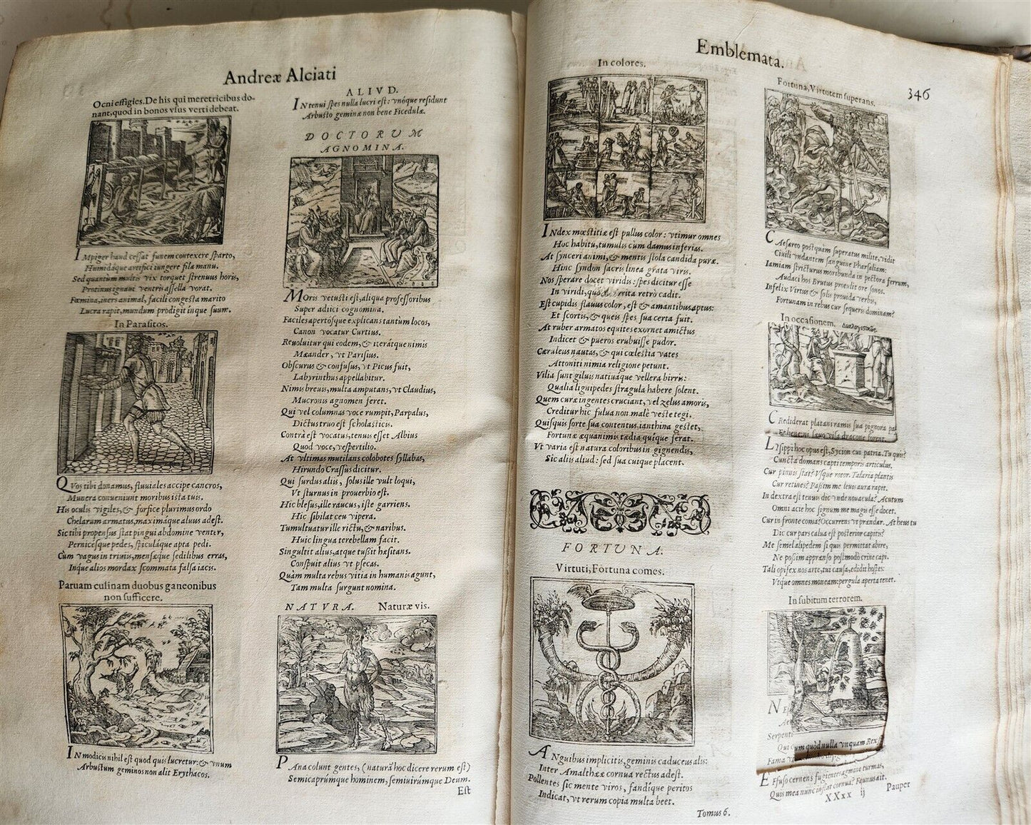 1560 ANDREA ALCIATO ILLUSTRATED FOLIO antique Alciati iuriscons. mediolanensis