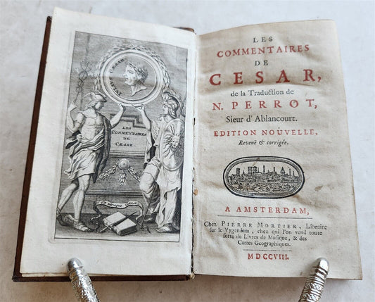 1708 JULIS CAESAR COMMENTARIES antique
