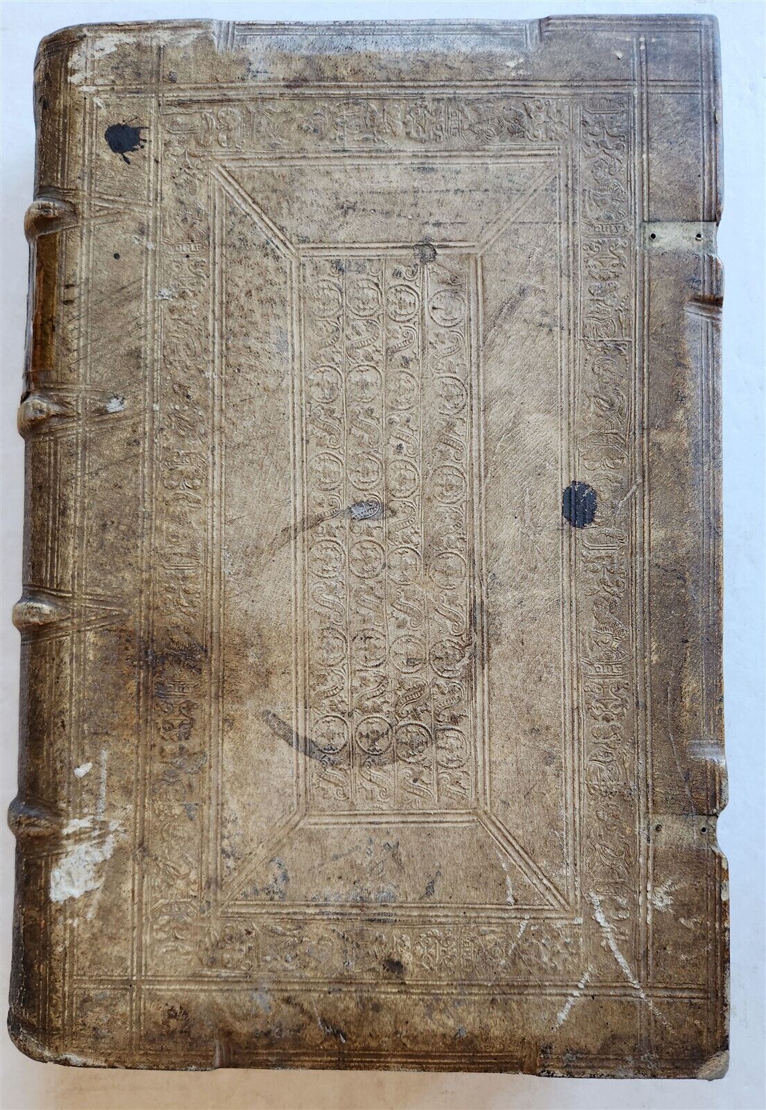 1545 TERULLIAN THEOLOGY in LATIN antique 16th CENTURY FOLIO PIGSKIN BOUND