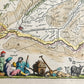 1640 Overijssel NETHERLANDS MAP by WILLEM BLAEU antique AUTHENTIC handcolored